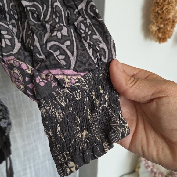 Spell Vintage Lionheart Bohemian Black and Cream Romper - Picture 4 of 8